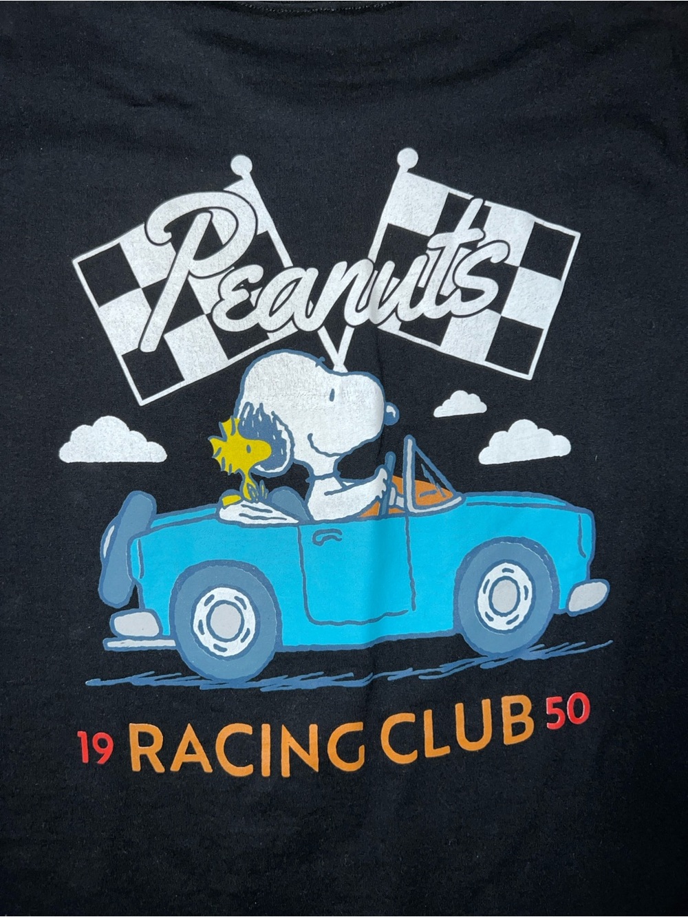 Peanuts Snoopy Black Racing Tee - Picture 7 of 7